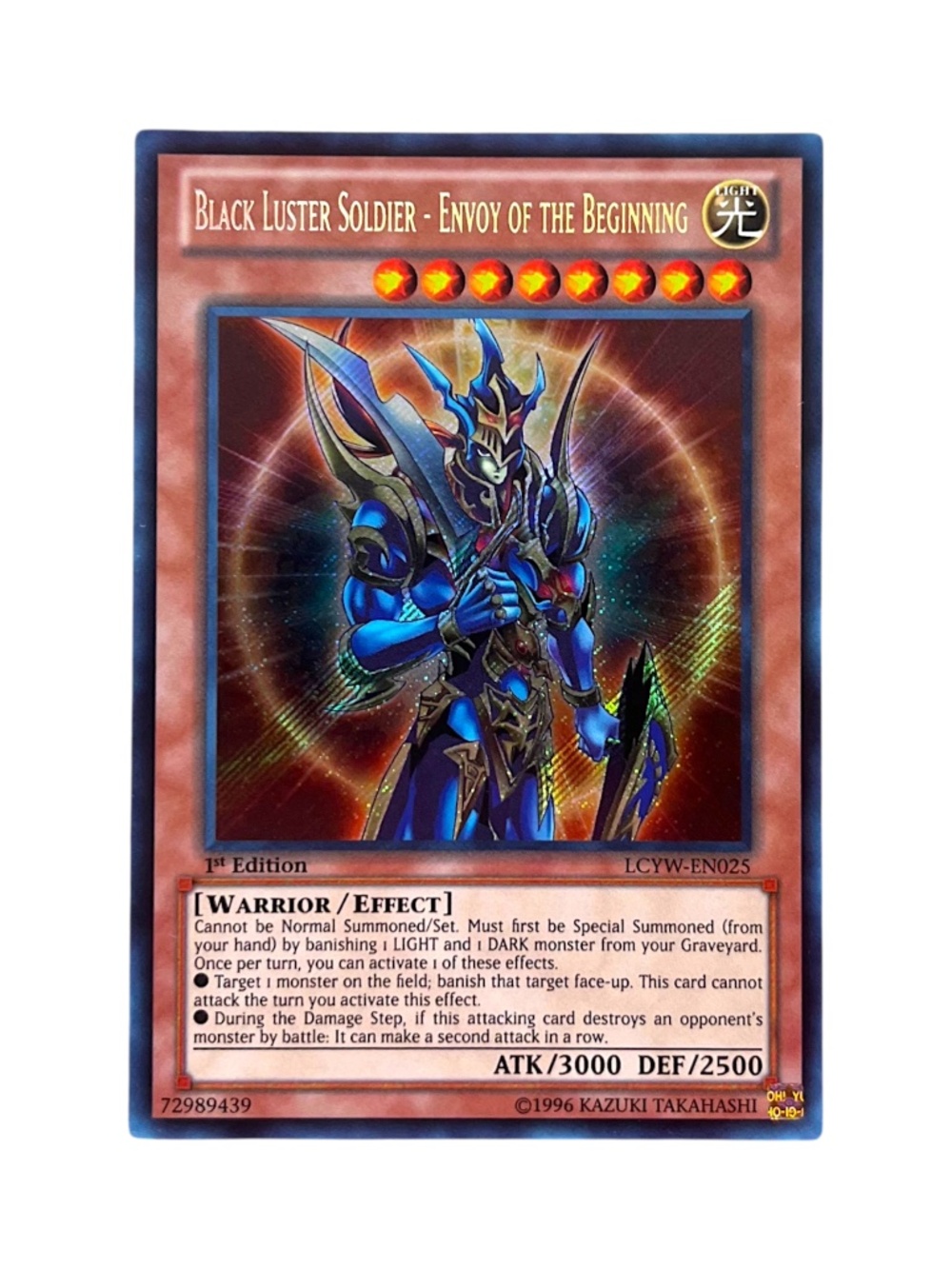 Yu-Gi-Oh! Black Luster Soldier - Envoy of the Beginning LCYW-EN025 Secret 1st NM
